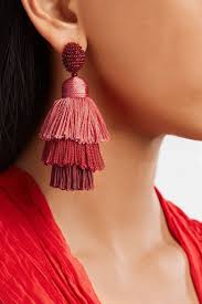 tassle clip on earrings
